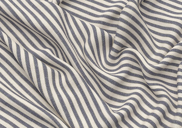 Ravelle Stripe, Twilight Blue - Roman Blind - Image 4